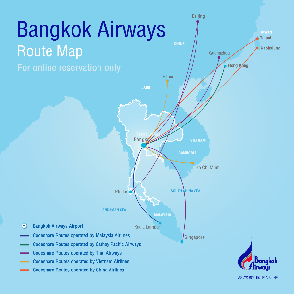 Codeshare Routes Map