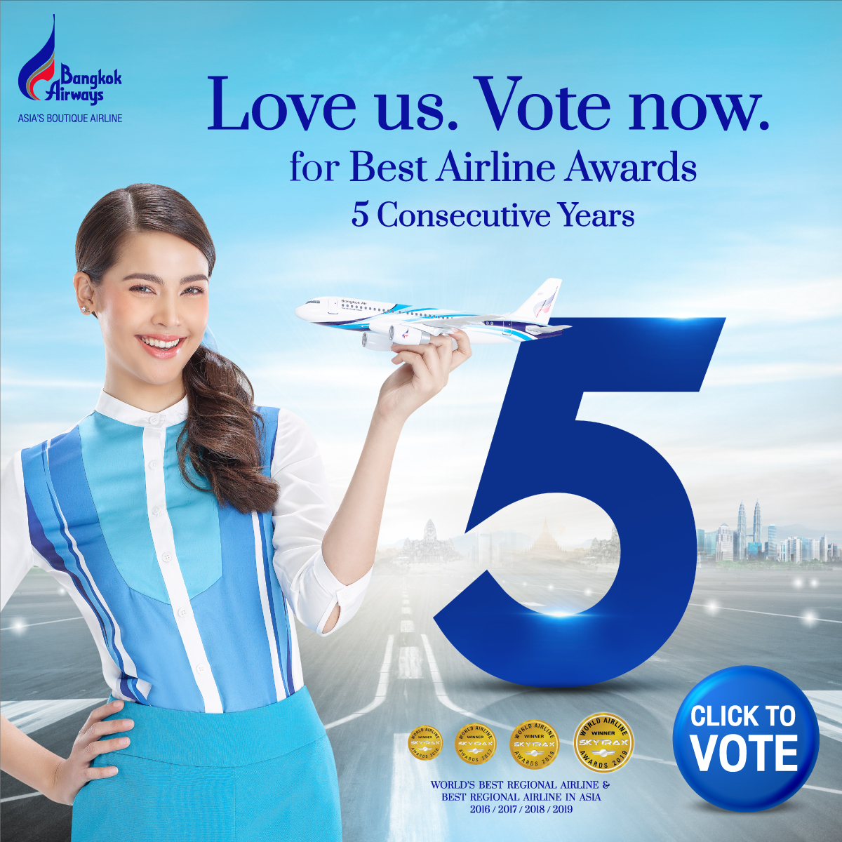 Bangkok Airways Vote SKYTRAX 2020